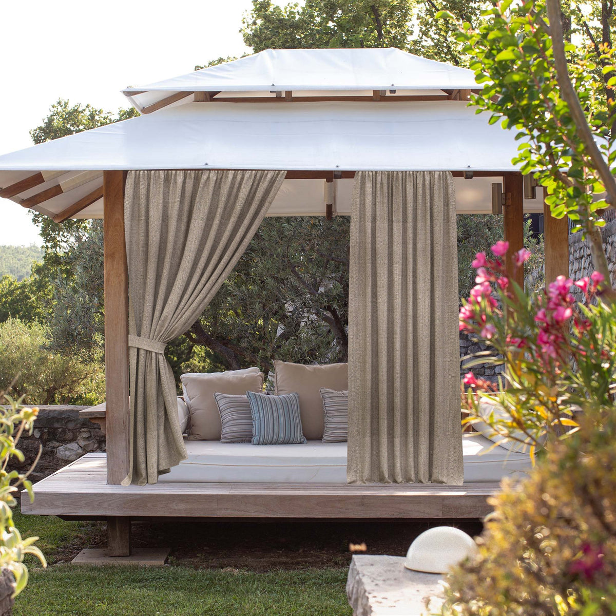 Sunbrella® Cast Ash Curtain