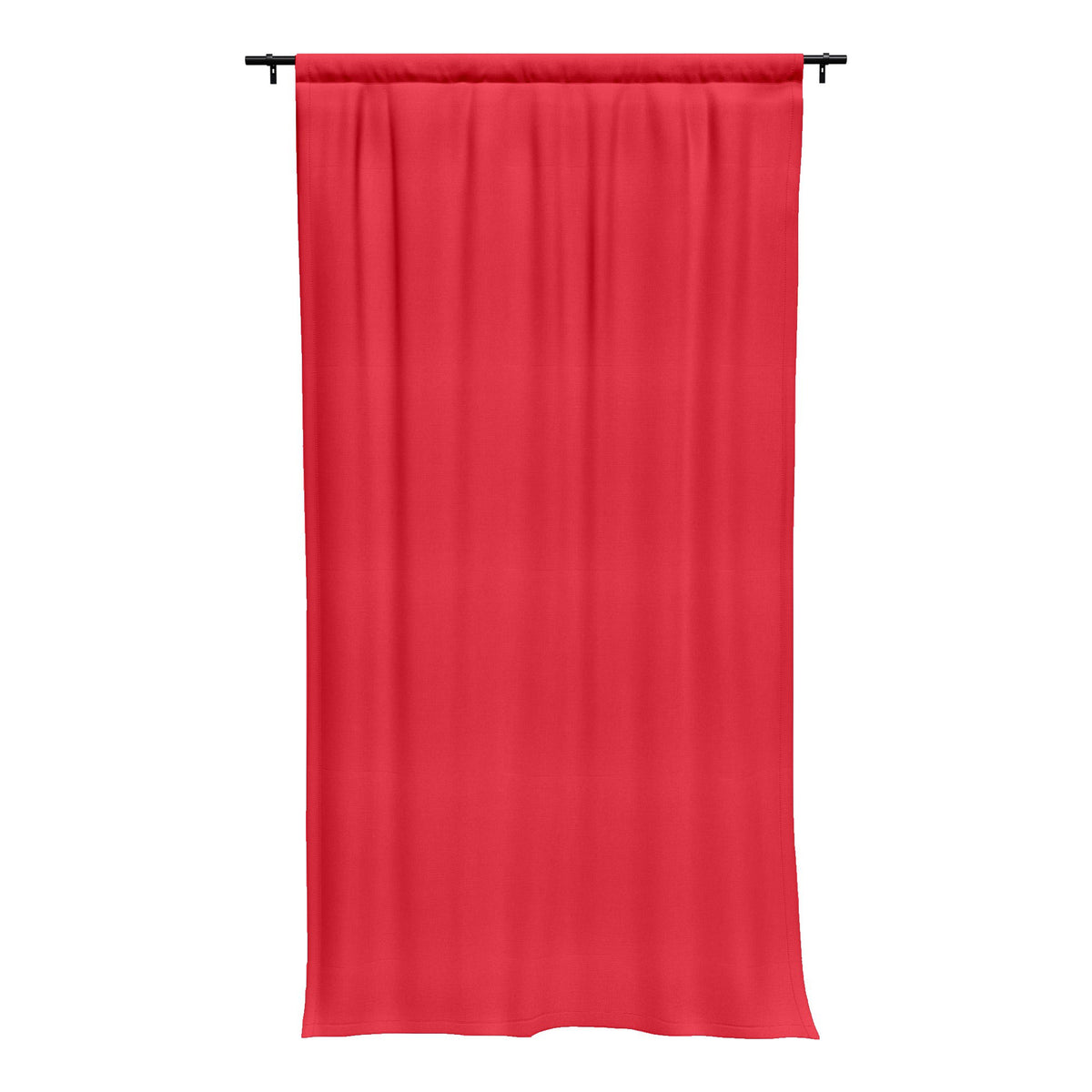 Sunbrella® Canvas Logo Red Curtain