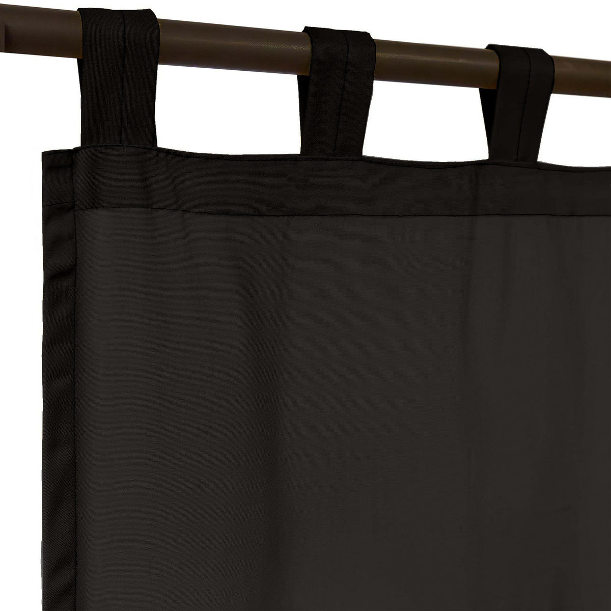 Sunbrella Canvas Coal Curtain