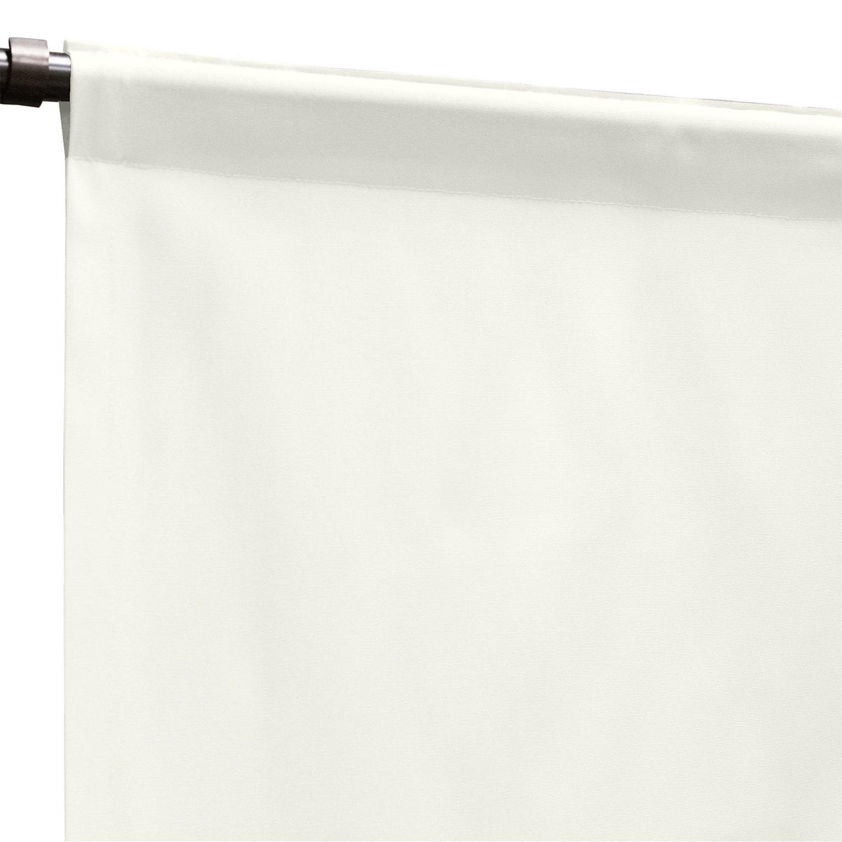 Sunbrella Canvas White Curtain
