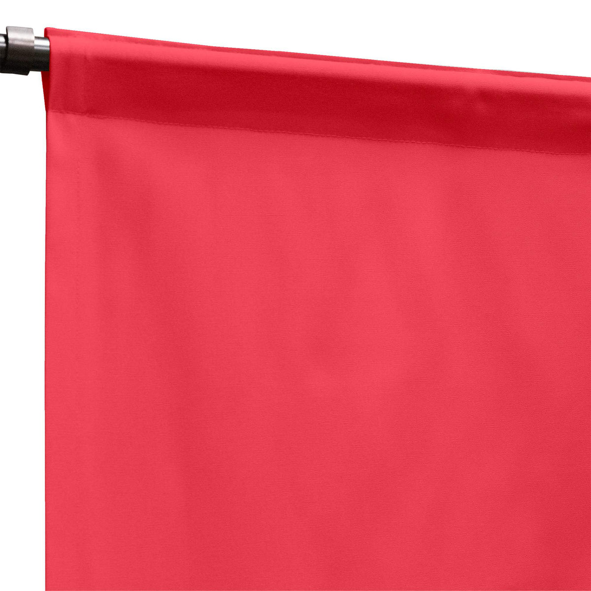 Sunbrella® Canvas Logo Red Curtain