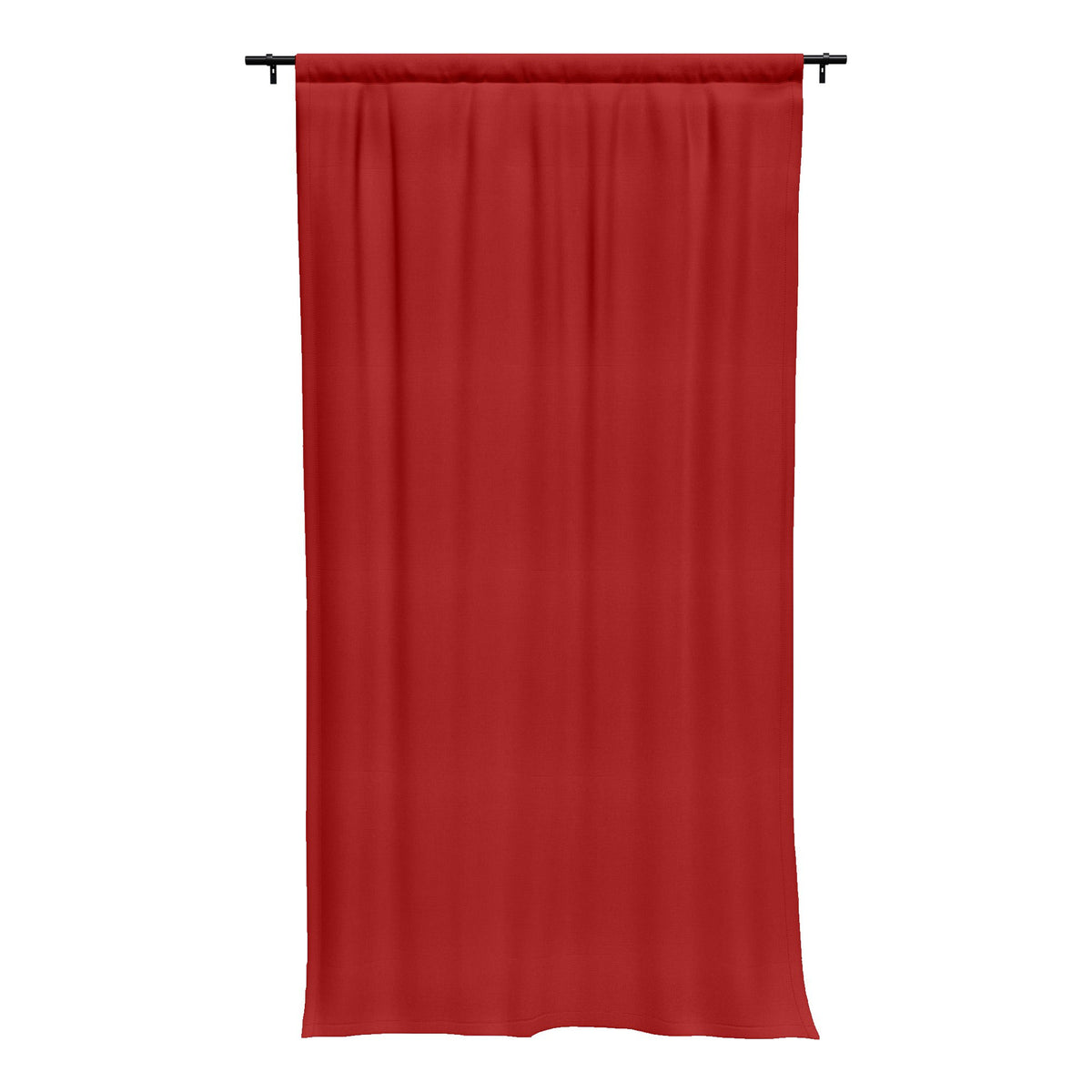 Sunbrella Canvas Jockey Red Curtain - Image 7 | ZIPCushions - view 6