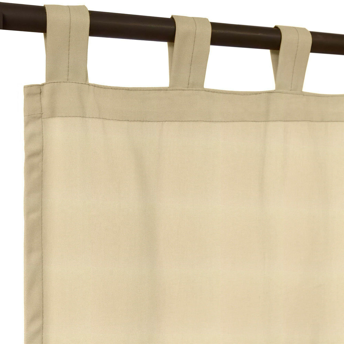 Sunbrella Canvas Antique Beige Curtain - Image 8 | ZIPCushions - view 6