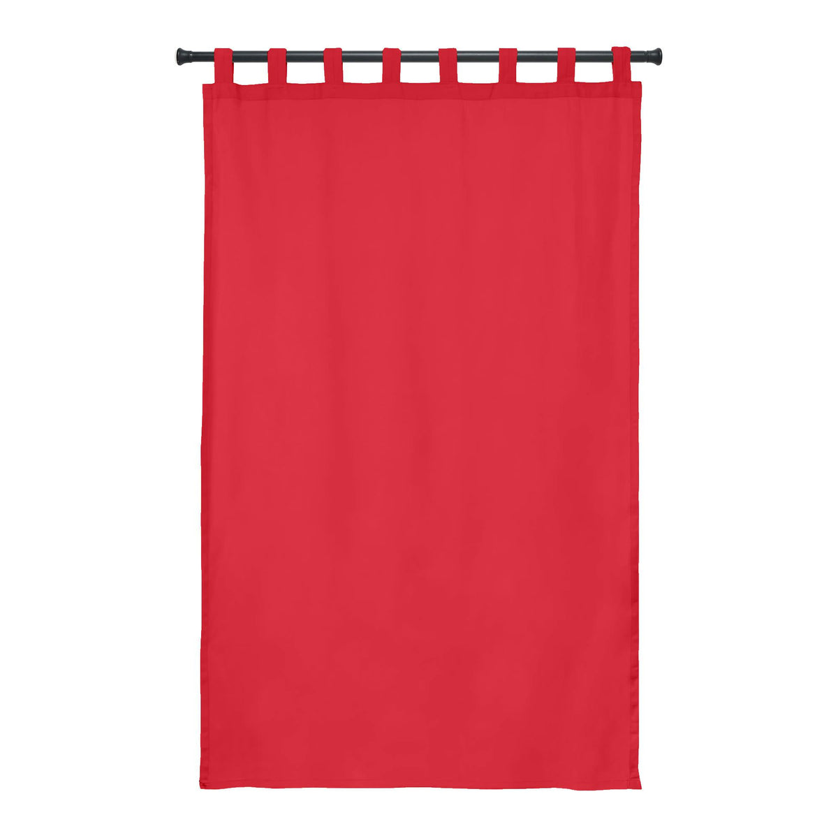 Sunbrella® Canvas Logo Red Curtain