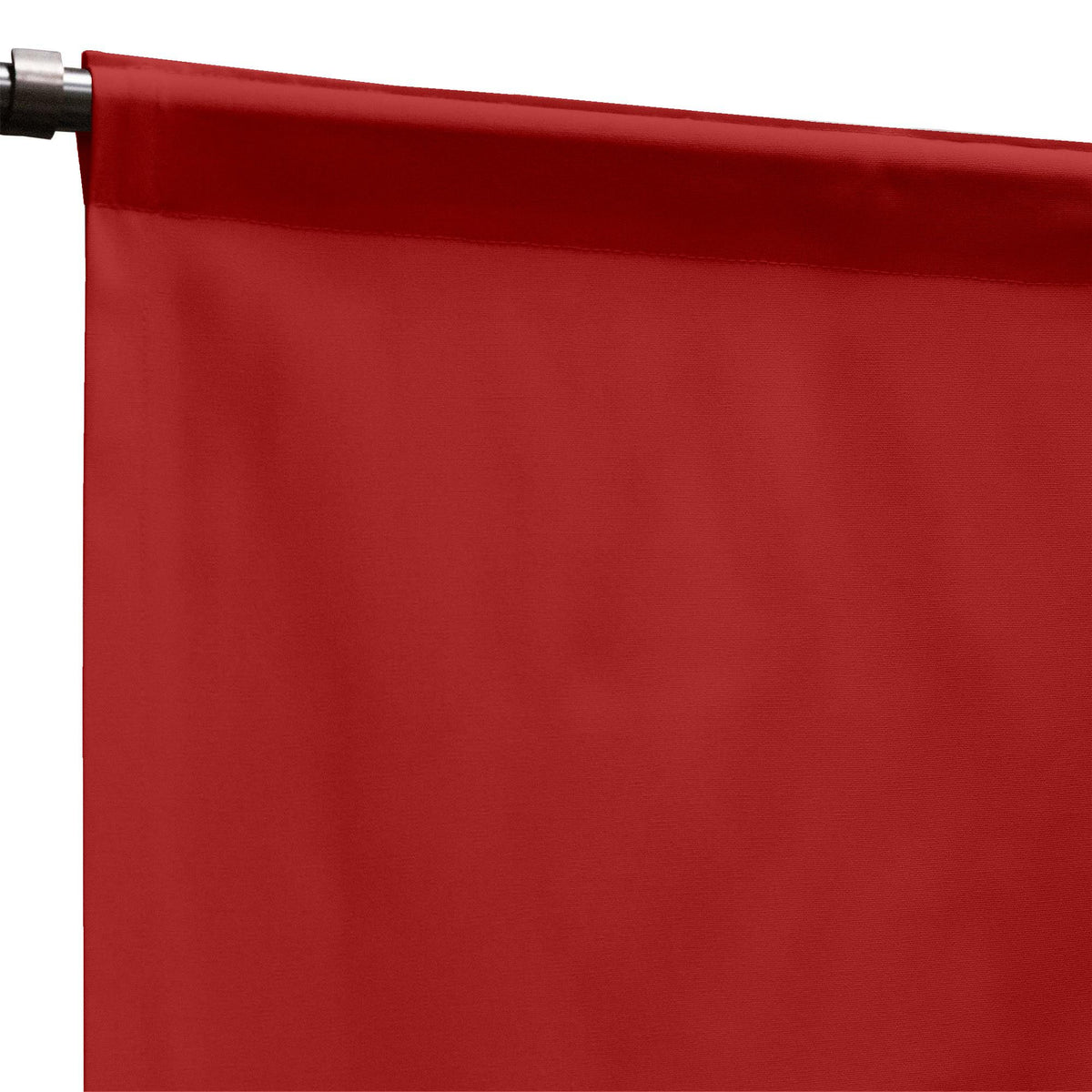 Sunbrella Canvas Jockey Red Curtain - Image 8 | ZIPCushions - view 5