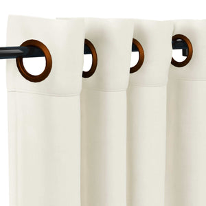 Sunbrella® Canvas White Curtain