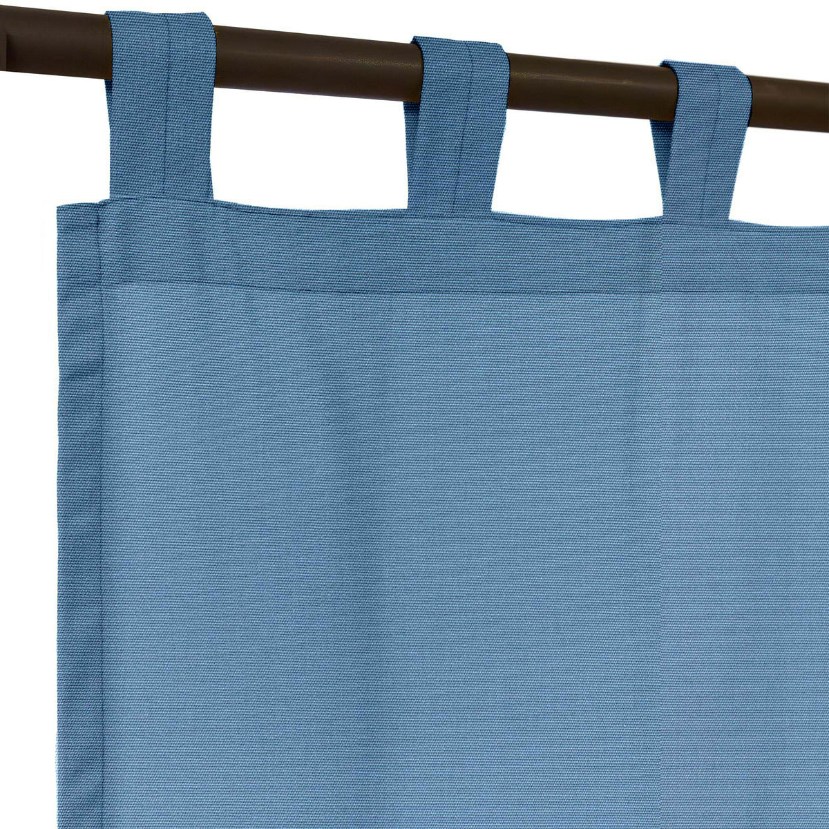 Sunbrella Canvas Sapphire Blue Curtain - Image 7 | ZIPCushions - view 5