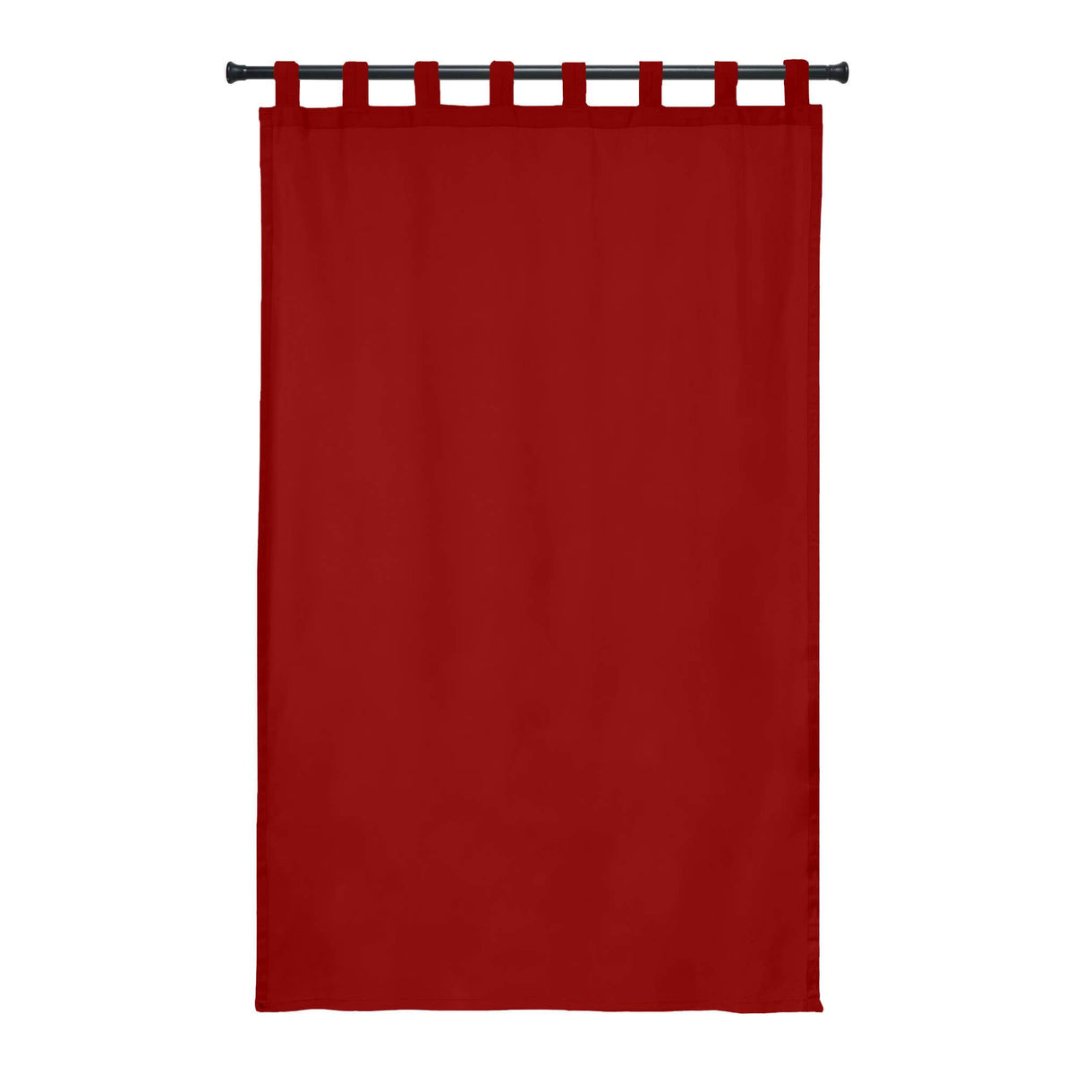Sunbrella Canvas Jockey Red Curtain - Image 9 | ZIPCushions - view 8