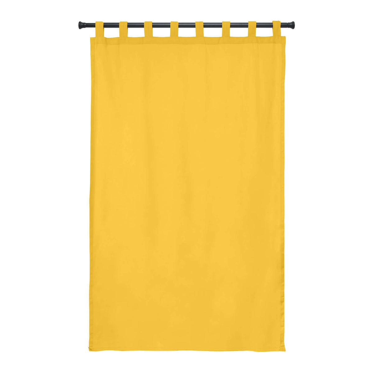 Sunbrella Canvas Sunflower Yellow Curtain - Image 6 | ZIPCushions - view 4