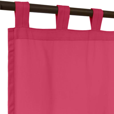 Sunbrella Canvas Hot Pink Curtain - alternate view