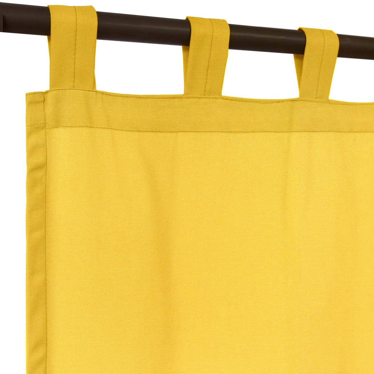 Sunbrella Canvas Sunflower Yellow Curtain - Image 7 | ZIPCushions - view 5