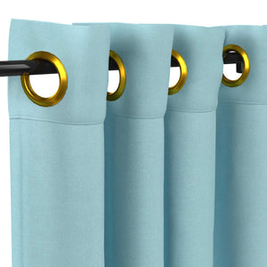 Sunbrella® Canvas Mineral Blue Curtain