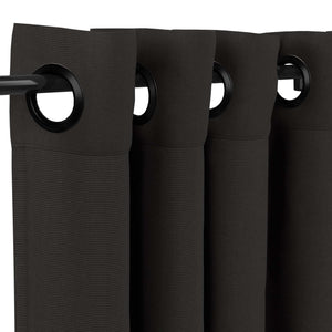 Sunbrella® Canvas Coal Curtain