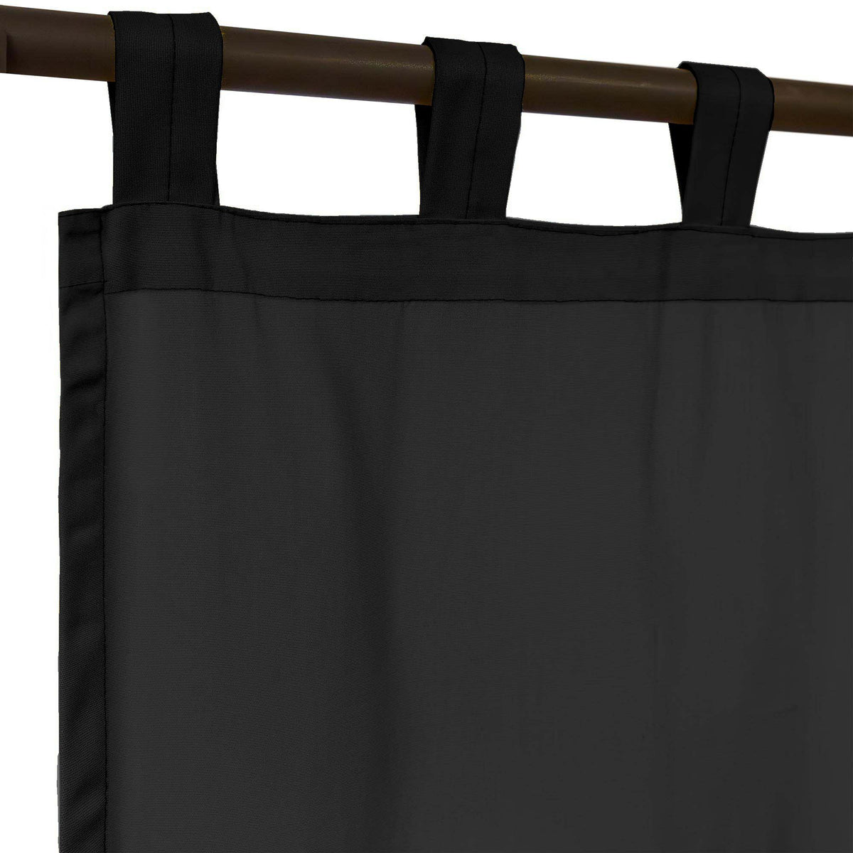 Sunbrella Canvas Black Curtain