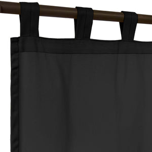 Sunbrella® Canvas Black Curtain