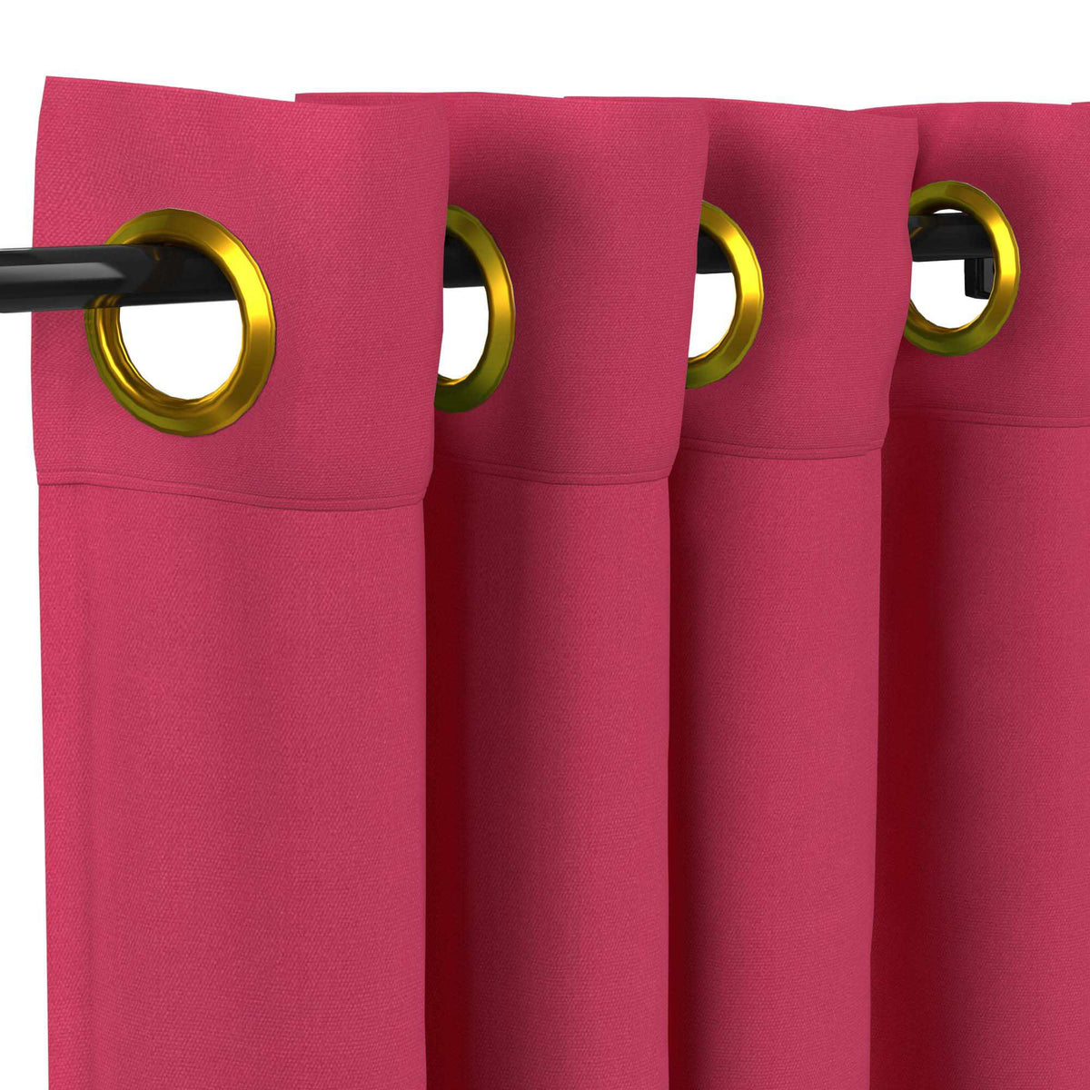 Sunbrella® Canvas Hot Pink Curtain