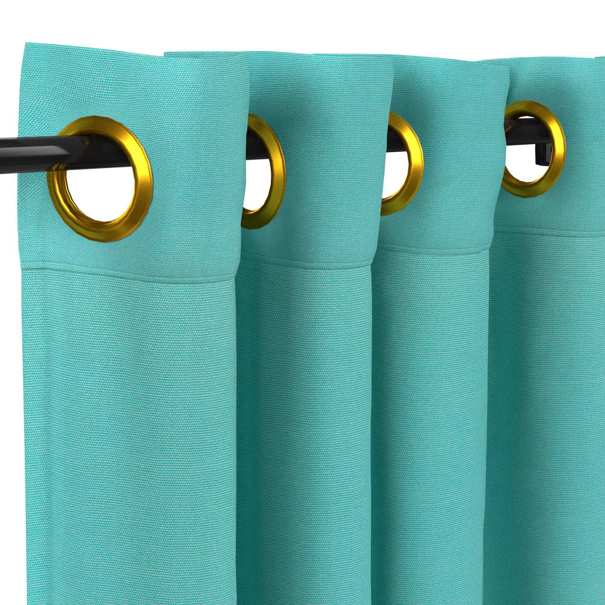 Sunbrella Canvas Aruba Curtain - Image 9 | ZIPCushions - view 9