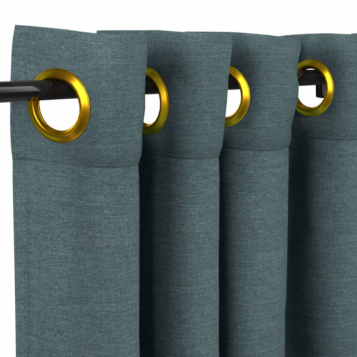 Sunbrella Cast Lagoon Curtain - Image 10 | ZIPCushions - view 10