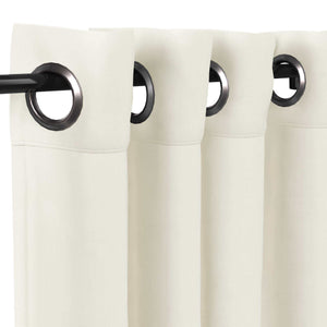Sunbrella® Canvas White Curtain