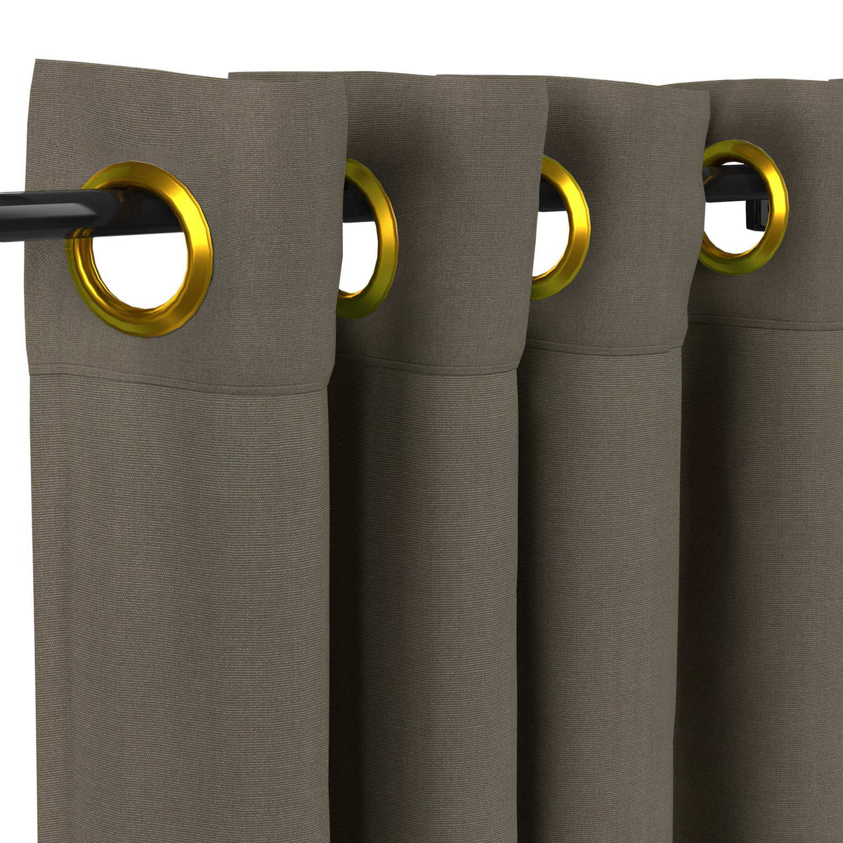 Sunbrella® Canvas Taupe Curtain