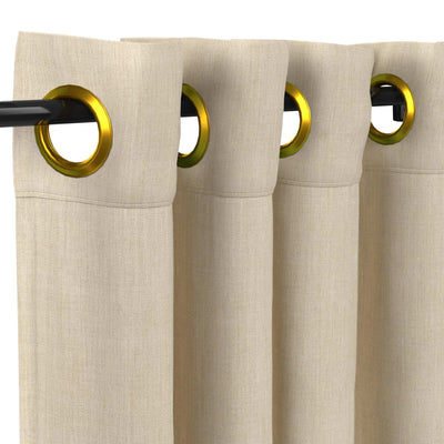 Sunbrella Canvas Flax Curtain