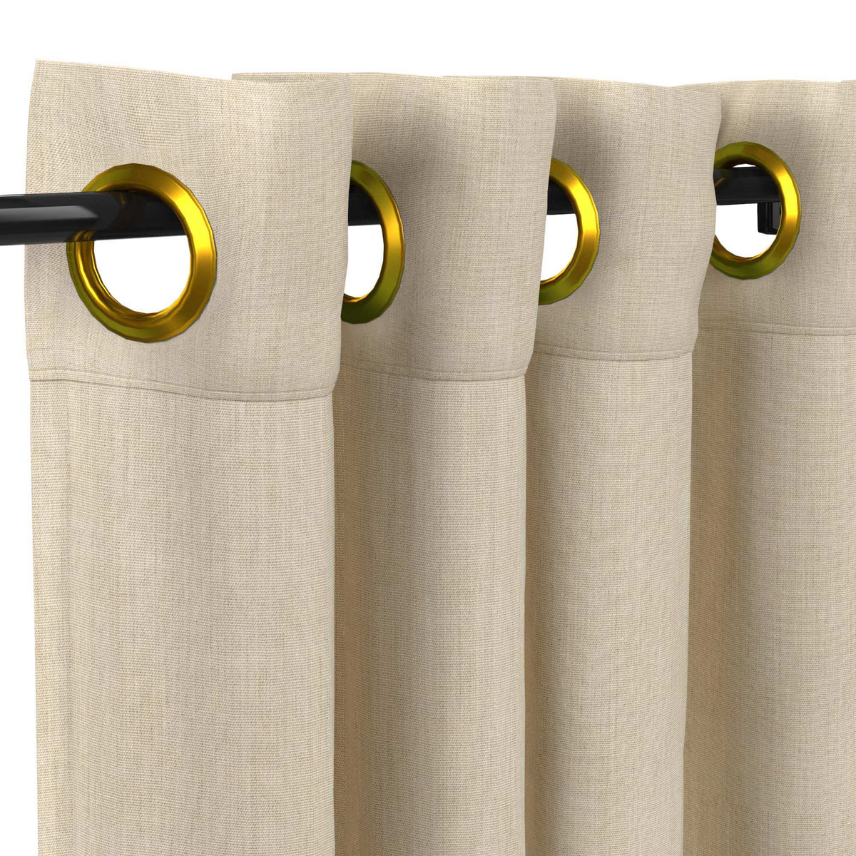 Sunbrella® Canvas Flax Curtain