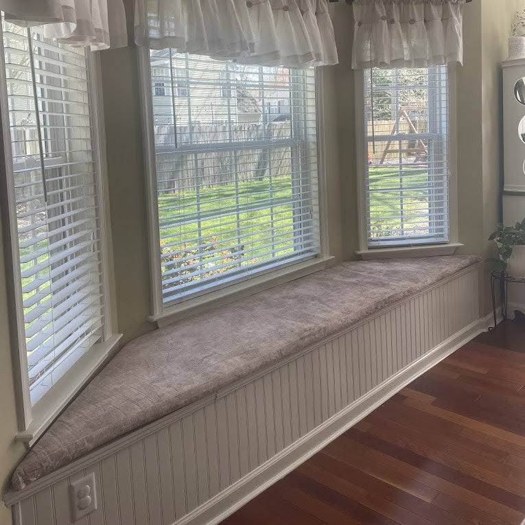 Cover Window Seat Pads Custom Trapezoid Bay Window Cushions