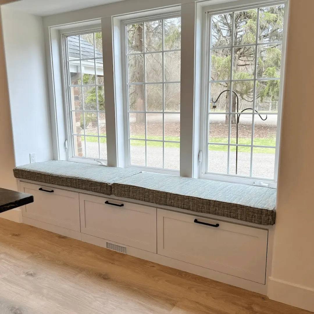 A closer look at Minimalist Window Seat Cushion Style