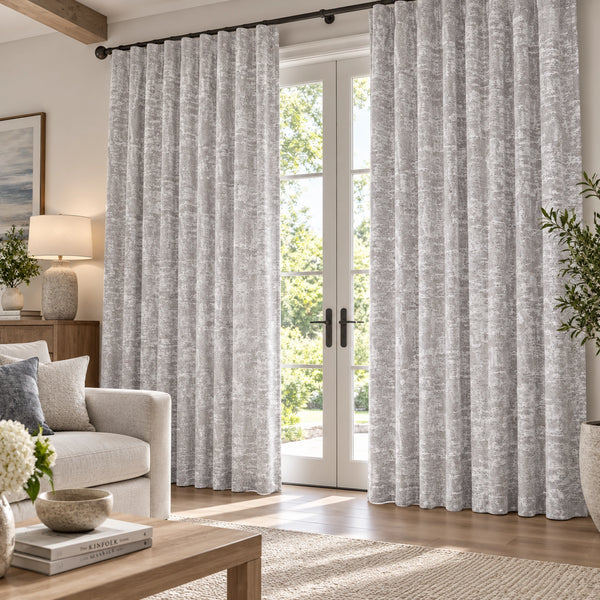Custom Otter Chinook Textured Curtain