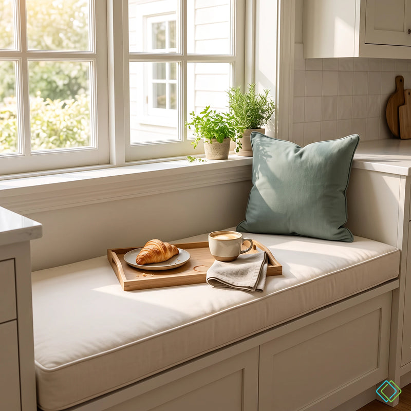 Custom Rectangle & Square Window Seat Cushions