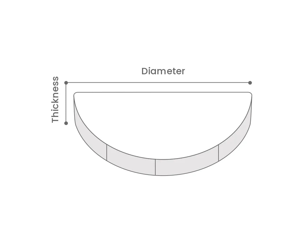 Custom Semi-Round Outdoor Cushions - Image 3 | ZIPCushions - view 3