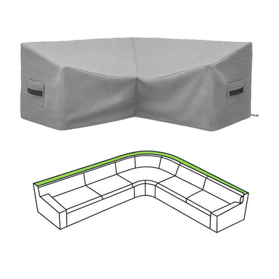 Custom L Shape Curved Couch Covers