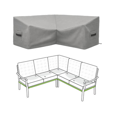 Custom L Shape Couch Covers - Style 3