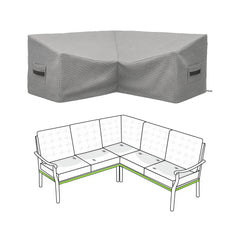 Custom L Shape Couch Covers - Style 3