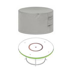 Custom Round Fire Pit Cover - Style 4