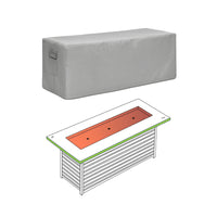 Custom Rectangular Fire Pit Cover - Style 3