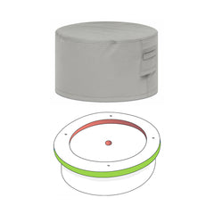 Custom Round Fire Pit Cover - Style 2