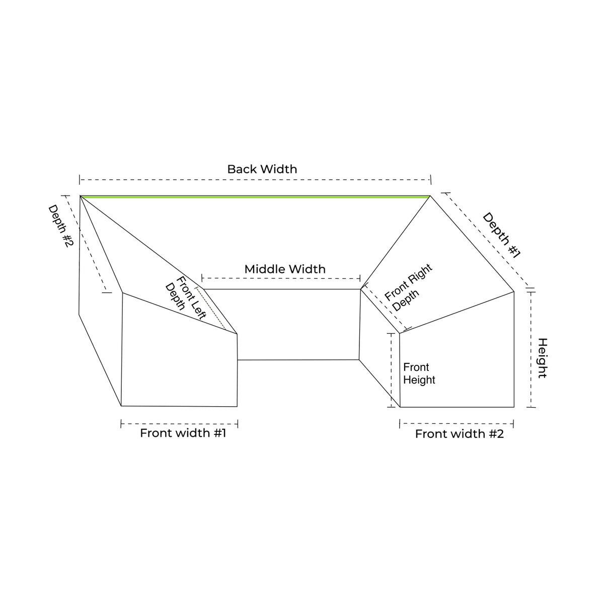 Custom U Shape Slanted Covers