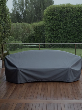 Custom Outdoor Curved Sofa Covers