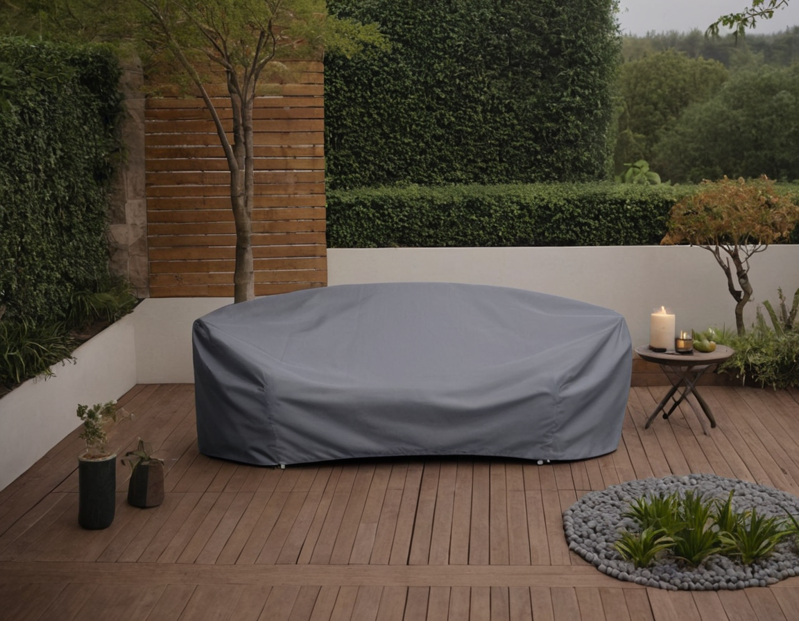 Custom Outdoor Curved Sofa Covers