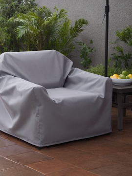 Custom Outdoor Single-Seater Sofa Slipcover