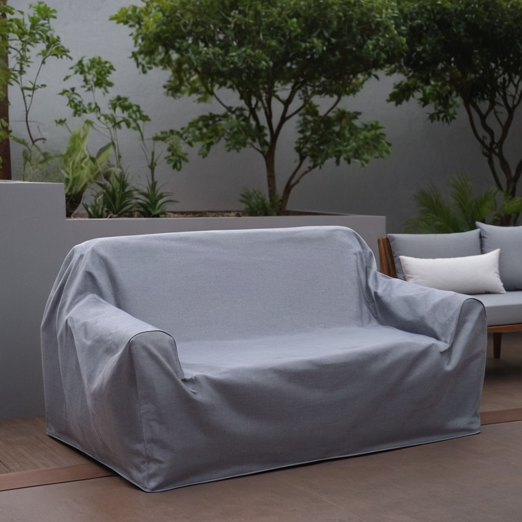 Custom Outdoor 2-Seater Sofa Slipcover