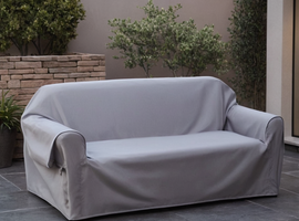 Custom Outdoor 3-Seater Sofa Slipcover