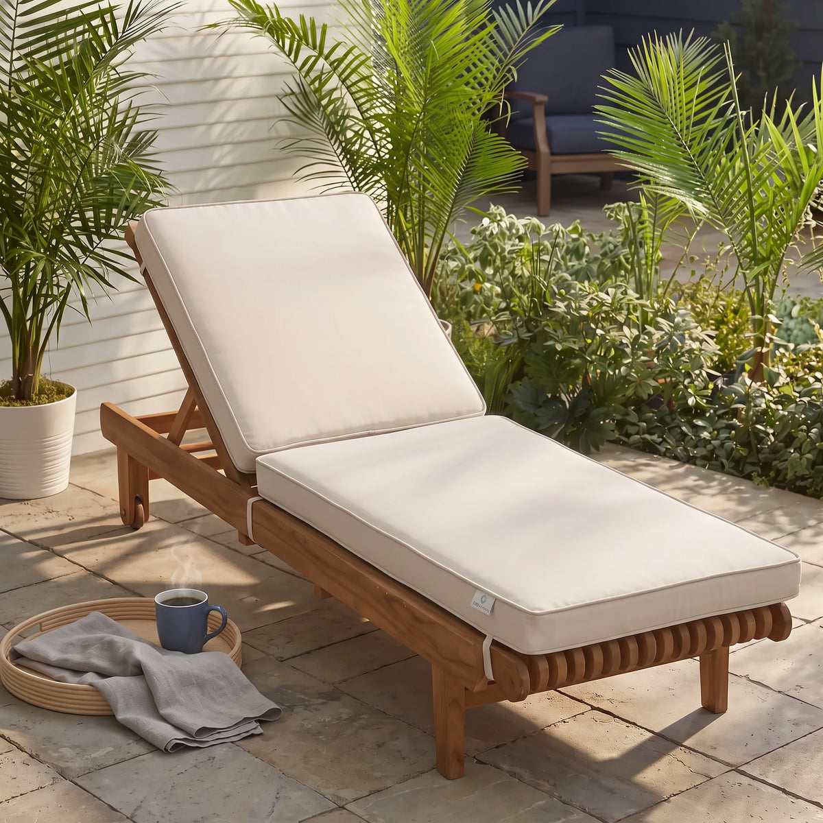 Custom Chaise Lounge Cushions (Seat and Back) - view 3