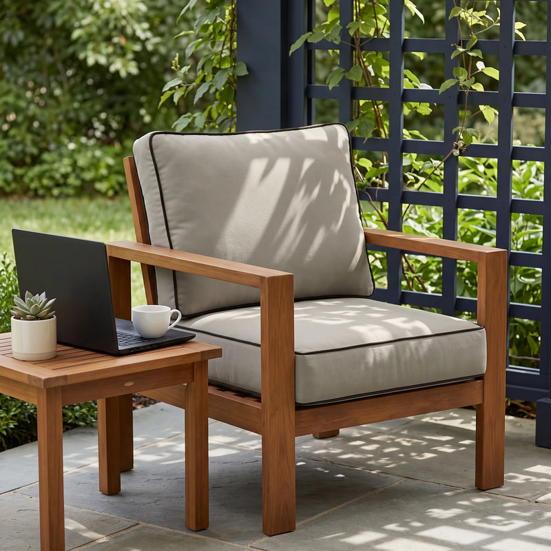 Custom Outdoor Chair Cushions (Seat and Back)