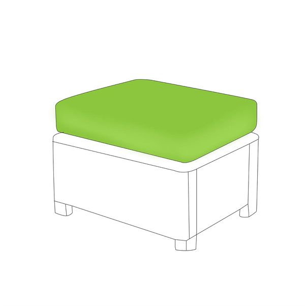 Custom Rectangular/Square Indoor Ottoman Cushions