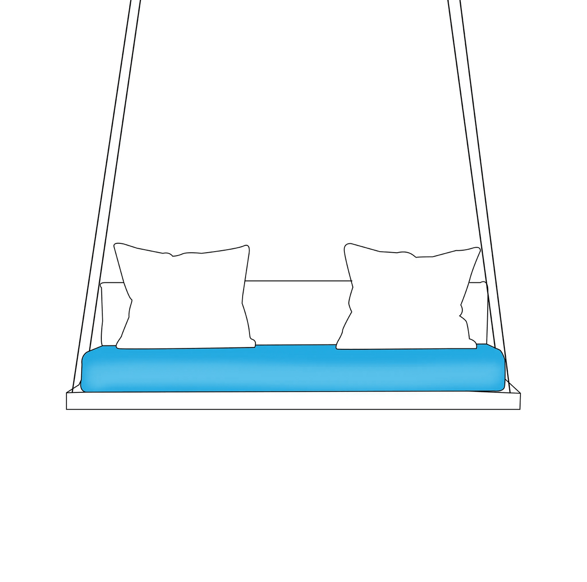 Sunbrella® Custom Outdoor Bench and Porch Swing Cushions |  ZIPCushions