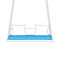 Sunbrella® Custom Outdoor Bench and Porch Swing Cushions |  ZIPCushions