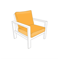 Sunbrella® Custom Outdoor Chair Cushions (Seat and Back) |  ZIPCushions