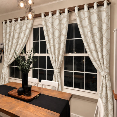 Custom Assort Collage Jacquard Curtain - Primary image